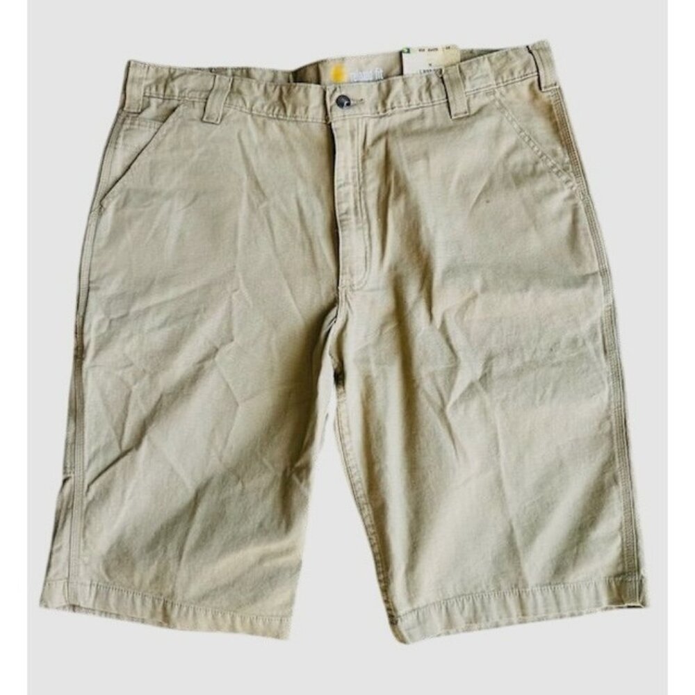 Carhartt Men NWT Rugged Flex Khaki Cotton Cargo Short Relaxed Fit Workwear 40X13